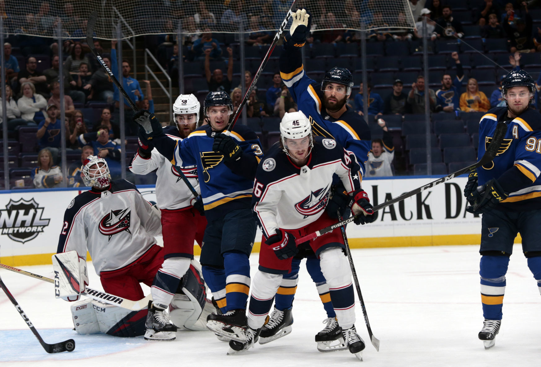 Blues host preseason game against Blue Jackets